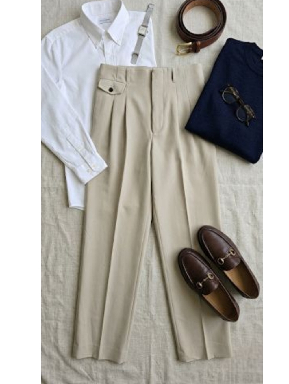 EUC Zara Tan High Rise Pleated Dress Pants, Size S